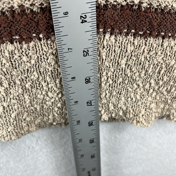Mason & Belle Stitch Fix Pullover Sweater Size XL Tan/Brown/Gold Stripe NWOT - Picture 10 of 10